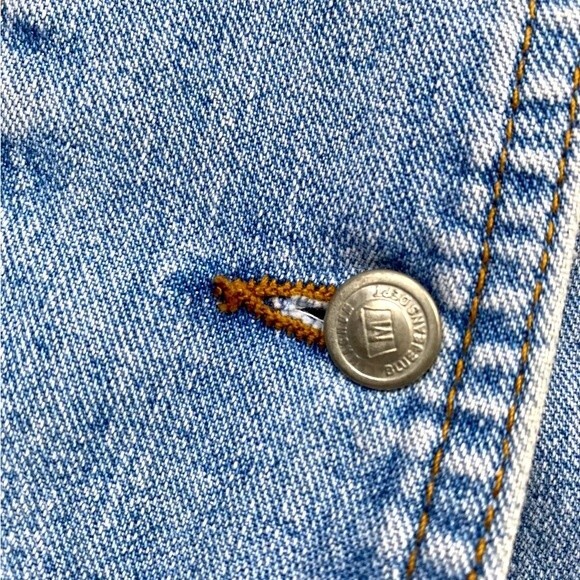 MAGNUM Blue Jeans Dept Jacket Women’s Vest Blue Size S Denim Button Front - Picture 9 of 12